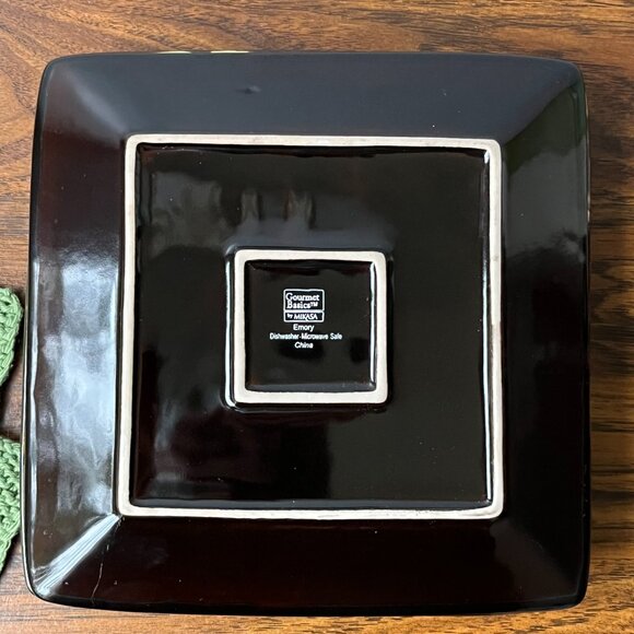 Gourmet Basics by Mikasa Emory 4 Salad / Dessert Plates Stoneware 8.5" - Picture 9 of 10